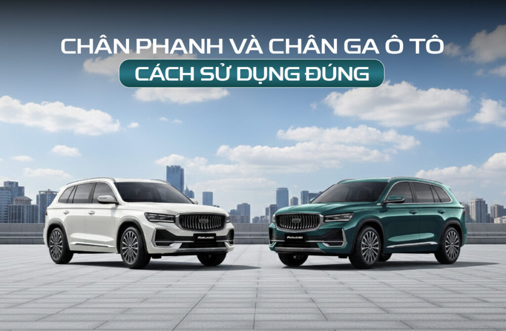 chân phanh chân ga ô tô